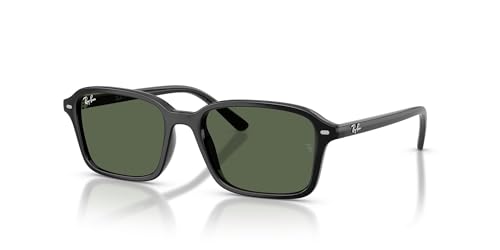 Ray-Ban RJ9131S Square Sunglasses, Black/Dark Green, 50 mm2