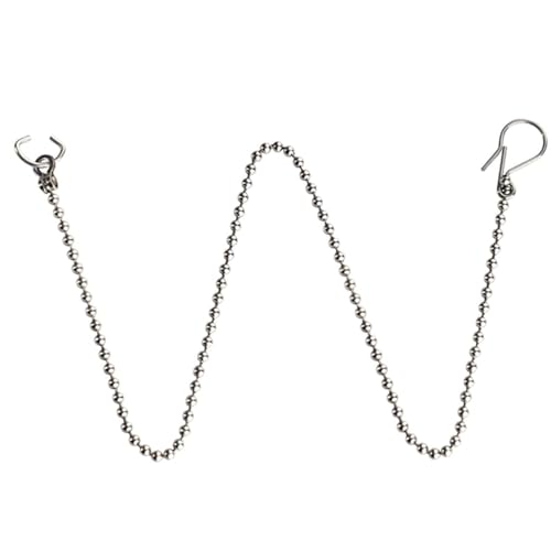 SEIWEI Universal Toilet Flapper Lift Chain Stainless Steel Ball Stopper Chain Toilet Chain Replacement Toilet Beaded Chain for Most Toilet Flappers Silver