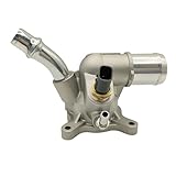 MUZHINAN 5047263AB Engine Coolant Thermostat Housing Assembly for Chrysler 200 2.4L L4 2015-2017 for Jeep Compass Cherokee Renegade Silver Car Engine Cooling 5047861AA 1pcs