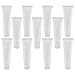 Belerry 36 pack 10ml/0.34 oz Lip Gloss Tube, Empty Refillable Lip Balm Bottle,Clear Lip Balm Container with Rubber Stopper for Women/Girls, White