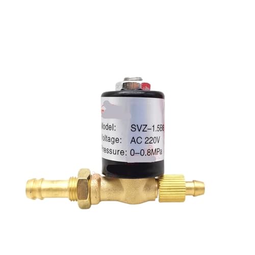 Válvula solenoide de 2 posiciones máquina de soldar argón conector manguera latón SVZ-1.5 3