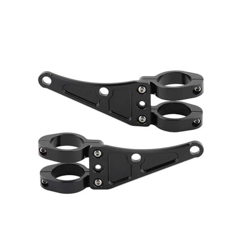 Soporte para faros delanteros de moto 42-45mm negro para horquillas de barra de luz