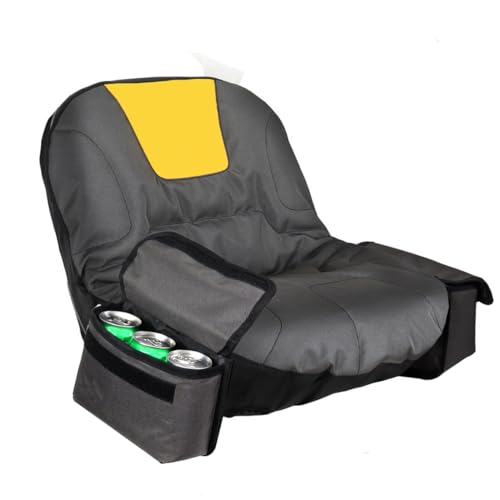 Lawn Tractor Seat Cover for Husqvarna,Cub Cadet,John Deere,Craftsman,Kubota,Riding Mower Seat Cover with Pouch