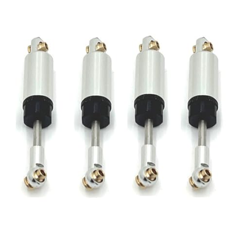 4PCS Hydraulic Shock Absorber for MN 1/12 D90 MN82 LC79 MN78 for WPL 1/16 C14 C24 C34 C44 RC Car Upgrades Part Silver