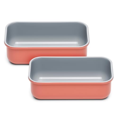 Caraway Non-Stick Ceramic-Coated 1 lb Loaf Pan Duo