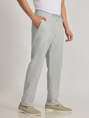 Image of Corbin Striped Seersucker Trousers