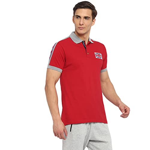 Image of OFF LIMITS Men Contrast Collar Cotton Polo T- Shirt