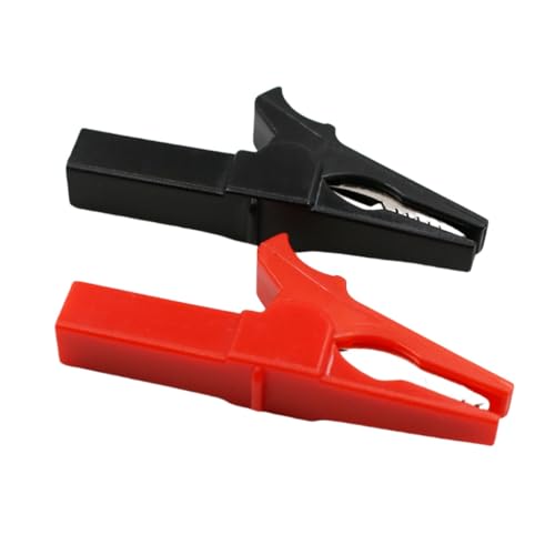 Image of 55mm Crocodile Clamp Probe Alligator Clip Alligator DIY Clips Test Probe Black Red Color Socket Cable Insulated Electric Clips(2Red2Black)