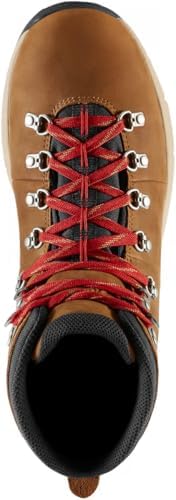 Danner Mountain 600 Leaf Gore-Tex Waterproof Hiking Boots for Men Made with Full-Grain Leather, with Breathable Gore-Tex Barrier and Traction Outsole, Grizzly Brown/Rhodo Red - New - 11D - 5
