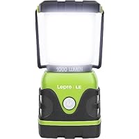 Lepro Lanterna da Campeggio LED, Lampada Campeggio Impermeabile Portatile, 1000 Lumen 4 Modalit&agrave; di...