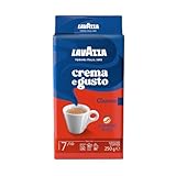 Lavazza, Crema e Gusto Classico, Café Molido Natural, Ideal para Cafetera Italiana, de Filtro y Francesa, con Notas Aromáticas de Especias, Arábica y Robusta, Intensidad 7, Tueste Oscuro, 250 g