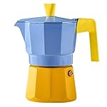 MYYINGELE Italian Espresso Maker, Moka Pot Made of Aluminum with Double Valve, for Full Bodied Stove Top Coffee, Makes 3 Cups of Espresso