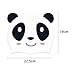 Aymzbd Panda Shape Kids Swim Cap for Girls Boys Aged 4-12, Comfortable Fit Silicone Swim Caps for Braids Long Hair, Swim Hat Bathing Cap to Keep Hair Dry, Waterproof Kids Swim Hats for Pool, Beach
