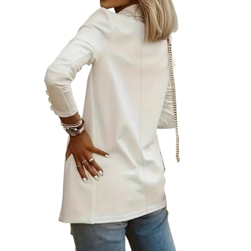 Blazers for Women Long Sleeve Lapel Jacket Business Casual Outwear Summmer Slim Fit Coat Open Front Work Office Blazer3