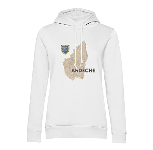 Sweat à capuche Privas carte ancienne vêtement Ardèche 07 haut de gamme
