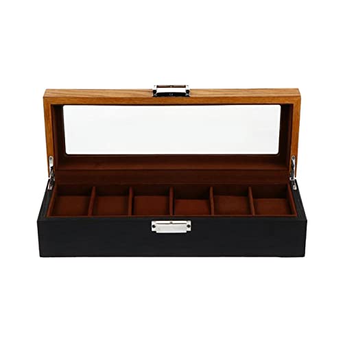Boîte de rangement montre et bijoux XJBTBA en bois rétro chic