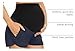 PACBREEZE Women's Maternity Shorts Over Belly Quick Dry Workout Athletic Running Shorts with Zipper Pockets (Dark Navy, Small)