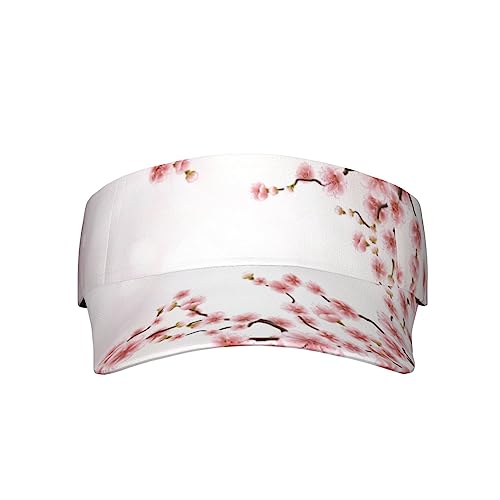 Casquette respirante anti-UV à motif fleurs de cerisier