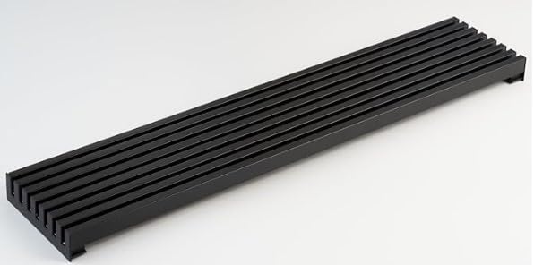 AZERODESIGN- Rejilla Horno- Rejilla Ventilacion- Rejilla ventilacion horno- Rejilla ventilacion frigorífico- Color Negro- 8 Lamas de Aluminio de 90 cm- Altura 12 cm