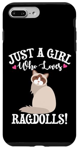 Funny Womens Just A Girl Who Loves Ragdoll Cat Lover �X�}�z�P�[�X iPhone 7 Plus/8 Plus �p