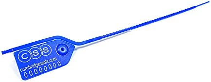 Cambridge Security SealsMPT00126 Medium Pull Tight Seal with Tear Off, Blue (Pack of 1000)