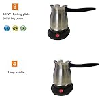 QJRGUY 600ml 12 Cups Stainless Steel Mocha Espresso Latte with Electric Stove Filter Moka Coffee Maker Pot - Image 7