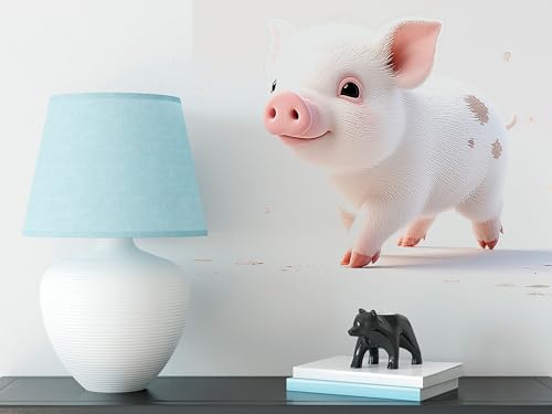 Vinilo decorativo cerdito para pared habitación infantil