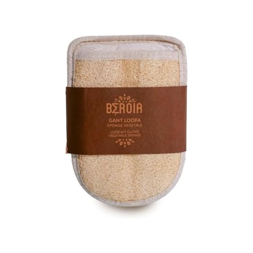 Beroia Gant loofah - Gant exfoliant pour hammam - Gommage Traditionnel