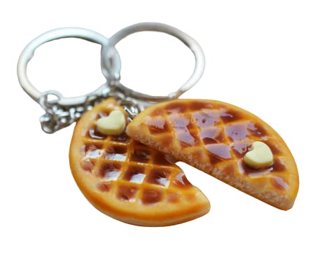 Amazon.com: Waffle BFF Best Friend Key Chain Set, Friendship key