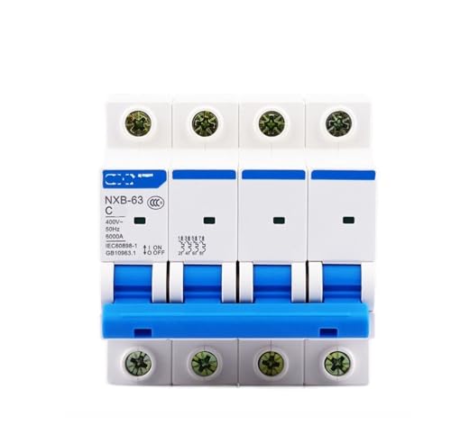 Disjoncteur 4P 16A AC 400V interrupteur d air rail DIN NXB-63