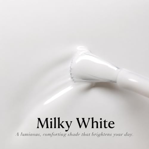 Image of AzureBeauty18ML Milky White Sheer Gel Nail Polish | Neutral Jelly Nude Nail Polish Base Color Sheer Translucent Effect Soak Off UV LED French Nail Art Salon DIY Manicure