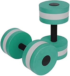 Water Exercise Dumbbells,2PCS Foam Dumbbells Aquatic Exercise Dumbell Aqua Foam Dumbbells Set Pool Resistance Water Fitness Barbells Hand Bars Water Aerobics Fitness Equipment for Weight Loss