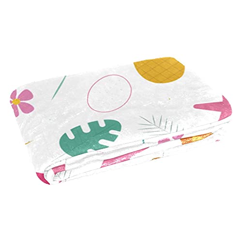 Couverture douce de lit haut de gamme avec imprimé tropical chic - 3