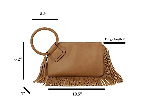 Womens Clutch Purse Wristlet Wallet Evening w/Hand Strap Casual Formal Vegan Leather - Metro Muse – Bild 5