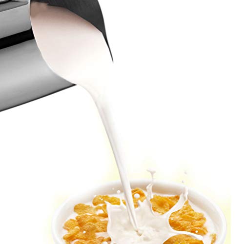 Jarra de espumar leite YARNOW 1,42 L, jarra de aço inoxidável para espumador de leite expresso e caf