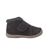 Pisamonas Stivale con Colletto in Lana d'Agnello E Cinturino A Strappo Misurare 27 Colore Grigio