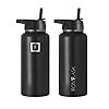 IRON °FLASK Sports Water Bottle - 32 Oz 3 Lids (Straw Lid), Leak Proof - Stainless Steel Gym & Sport Bottles for Men, Women & Kids - Double Walled, Insulated Thermos, Metal Canteen