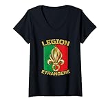 Mujer Legión Etrangere Legión Extranjera Francesa Escudo Camiseta Cuello V
