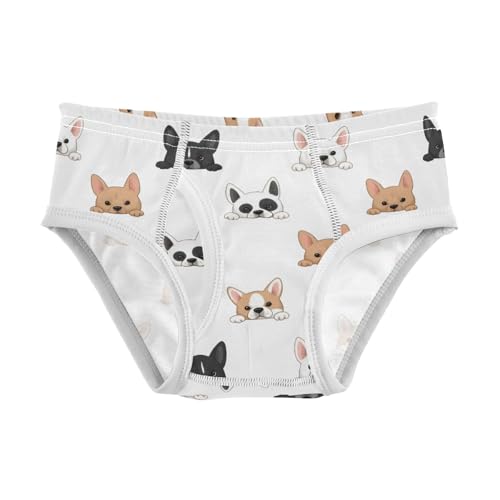 Puppy Face Dog Pattern Boys' Underwear 100% Cotton Boys' Briefs Soft Toddler Underwear