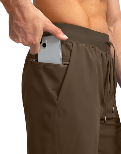 Image of Soothfeel Men's Running Shorts with Zipper Pockets 9 inch / 7 inch / 5 inch Quick Dry Eight Basketball Gym Workout Athletic Shorts