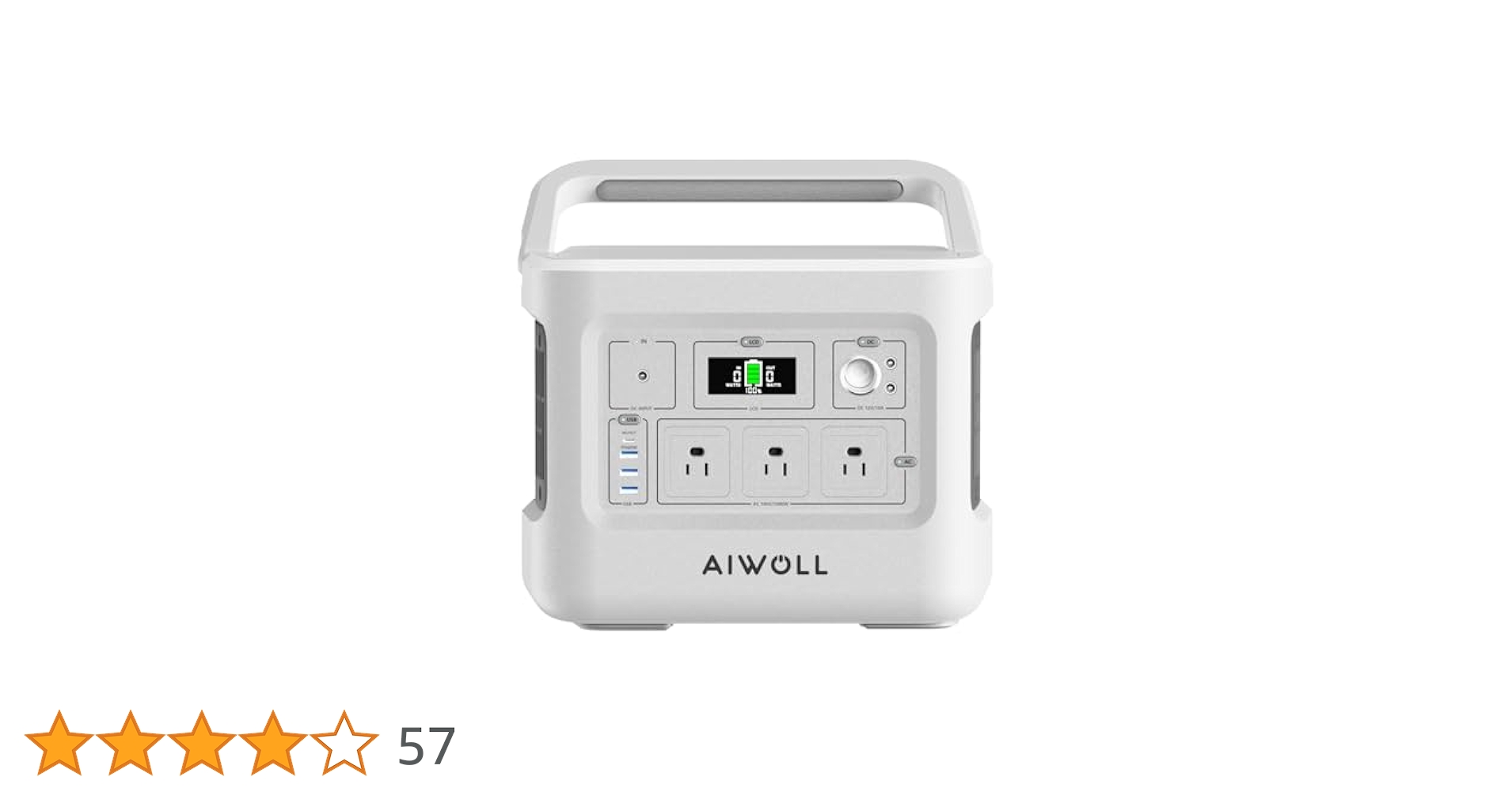 大容量 960Wh AC出力1200W(瞬間最大2400W)1.5時間フル充電 Amazon.co.jp: AIWOLL ポータブル電源 リン酸鉄リチウム 1024Wh