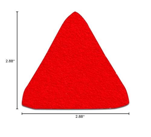 Image of Diablo StickFast Triangular Detail Sanding Sheets for Wood, Metal and Plastics - 2-7 /8 inch x 2-7 /8 inch, 60 Grit, Coarse, Aluminum Oxide Blend, 10-Pack - DCTTRI060P10G