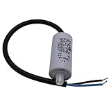 AnlaufKondensator MotorKondensator 3,5µF 450V 25x53mm Leitung M8 ; Miflex 3,5uF