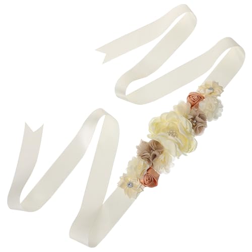 Ceinture décorative de grossesse aux fleurs de satin sélectionnées - 5
