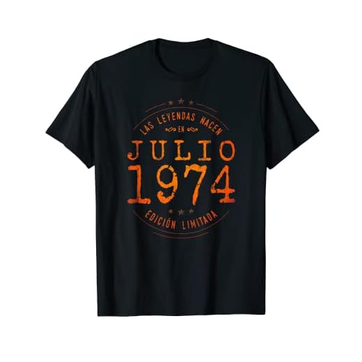 48 años Cumpleaños Las Leyendas nacen en Julio de 1974 Camiseta