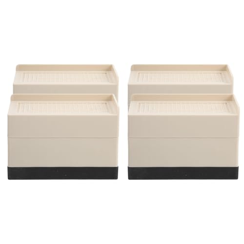 TENDYCOCO 4個 脚?増高架 耐荷重強化 家具用高さ調節台 洗濯機台兼用 滑り止め付き ソファ ベッド テーブル用収納スペース拡大ツール