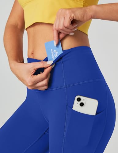 Image of Heathyoga Capri Leggings for Women High Waisted Capri Leggings with Pockets for Women Tummy Control Yoga Pants Women