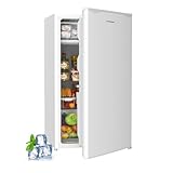 BANGSON Mini Fridge with Freezer, 3.2Cu.Ft, Single Door Small Refrigerator, Energy-Efficient, Low Noise, Small fridge for Bedroom Dorm and Office, White