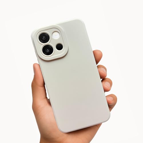 Image of KC Back Cover for OnePlus 13s - Shockproof Soft Bumper Silicone Case with New Camera Protection (White)