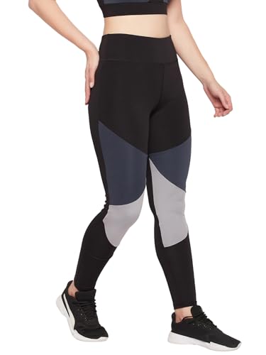 Clovia Women's Snug Fit Active Ankle Length Tights (AB0109P13_Black_S) - Image 4 thumbnail